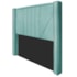 Cabeceira King Minsk P02 195 cm para cama Box Suede Azul Tiffany - Amarena Móveis