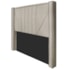 Cabeceira King Minsk P02 195 cm para cama Box Suede Bege - Amarena Móveis