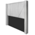 Cabeceira King Minsk P02 195 cm para cama Box Suede Branco - Amarena Móveis