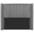 Cabeceira King Minsk P02 195 cm para cama Box Suede Cinza - Amarena Móveis
