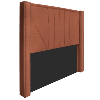 Cabeceira King Minsk P02 195 cm para cama Box Suede Terracota - Amarena Móveis