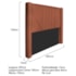 Cabeceira King Minsk P02 195 cm para cama Box Suede Terracota - Amarena Móveis