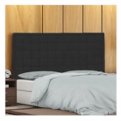 Cabeceira King Palermo P04 195 cm Suede Preto TCA 944 - Amarena Móveis