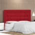 Cabeceira King  Pequim P04 195 cm Suede  Vermelho TCA 53 - Amarena Móveis