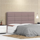 Cabeceira King  Tallin P04 195 cm Suede Rosê TCA 949 - Amarena Móveis