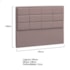 Cabeceira King  Tallin P04 195 cm Suede Rosê TCA 949 - Amarena Móveis
