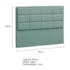 Cabeceira King  Tallin P04 195 cm Suede Turquesa TCA 946 - Amarena Móveis