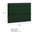 Cabeceira King  Tallin P04 195 cm Suede Verde TCA 947 - Amarena Móveis