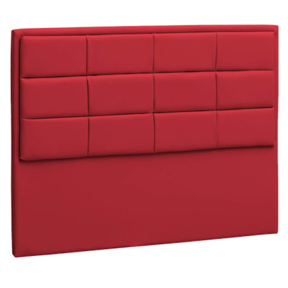 Cabeceira King  Tallin P04 195 cm Suede  Vermelho TCA 53 - Amarena Móveis