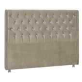 Cabeceira King Tóquio P04 195 cm Suede Bege TCA 941 - Amarena Móveis