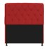 Cabeceira Lady Estofada Capitonê 140 cm para Cama Box de Casal Corano Vermelho Quarto - AM Decor