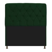Cabeceira Lady Estofada Capitonê 195 cm para Cama Box King Suede Verde Quarto - AM Decor