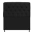 Cabeceira Lady Estofada Capitonê 90 cm para Cama Box Solteiro Suede Preto Quarto - AM Decor