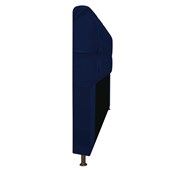 Cabeceira Lady Estofada com Strass 140 cm para Cama Box de Casal Suede Azul Marinho Quarto - AM Decor