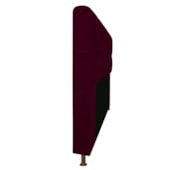 Cabeceira Lady Estofada com Strass 160 cm para Cama Box Queen Suede Bordô Quarto - AM Decor