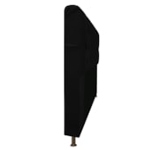 Cabeceira Lady Estofada com Strass 195 cm para Cama Box King Suede Preto Quarto - AM Decor