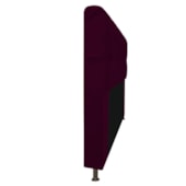 Cabeceira Lady Estofada com Strass 90 cm para Cama Box Solteiro Suede Bordô Quarto - AM Decor