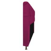 Cabeceira Lady Estofada com Strass 90 cm para Cama Box Solteiro Suede Pink Quarto - AM Decor