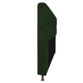 Cabeceira Lady Estofada com Strass 90 cm para Cama Box Solteiro Suede Verde Quarto - AM Decor