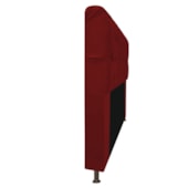 Cabeceira Lady Estofada com Strass 90 cm para Cama Box Solteiro Suede Vermelho Quarto - AM Decor