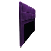 Cabeceira Munique 140 cm Casal Suede Roxo AM Decor
