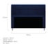 Cabeceira Munique 195 cm King Size Suede Azul Marinho AM Decor