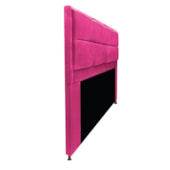 Cabeceira Munique 195 cm King Size Suede Pink AM Decor