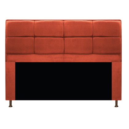 Cabeceira Munique 195 cm King Size Suede Terracota AM Decor