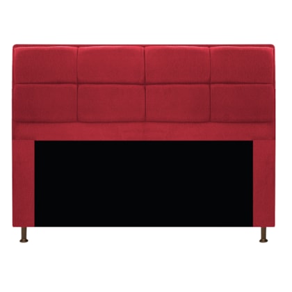 Cabeceira Munique 195 cm King Size Suede Vermelho AM Decor