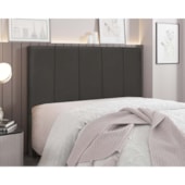Cabeceira Queen Australia SPZ 160cm Suede Cinza