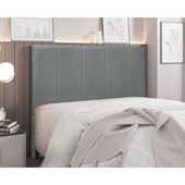 Cabeceira Queen Australia SPZ 160cm Veludo Cinza