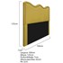 Cabeceira Queen Bari P02 160 cm para cama Box Suede Amarelo - Amarena Móveis