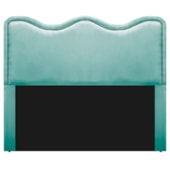 Cabeceira Queen Bari P02 160 cm para cama Box Suede Azul Tiffany - Amarena Móveis