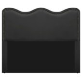 Cabeceira Queen Bari P02 160 cm para cama Box Suede Preto - Amarena Móveis