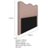 Cabeceira Queen Bari P02 160 cm para cama Box Suede Rosê - Amarena Móveis