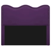 Cabeceira Queen Bari P02 160 cm para cama Box Suede Roxo - Amarena Móveis