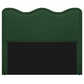 Cabeceira Queen Bari P02 160 cm para cama Box Suede Verde - Amarena Móveis