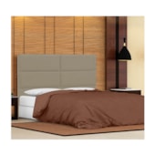 Cabeceira Queen Berlim P04 160 cm Suede Bege TCA 941 - Amarena Móveis