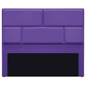 Cabeceira Queen Brick P02 160 cm para cama Box Corano Roxo - Amarena Móveis