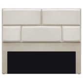 Cabeceira Queen Brick P02 160 cm para cama Box Linho Bege - Amarena Móveis