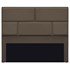 Cabeceira Queen Brick P02 160 cm para cama Box Suede Marrom - Amarena Móveis