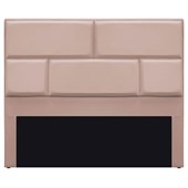 Cabeceira Queen Brick P02 160 cm para cama Box Suede Rosê - Amarena Móveis