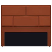 Cabeceira Queen Brick P02 160 cm para cama Box Suede Terracota - Amarena Móveis