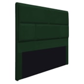 Cabeceira Queen Brick P02 160 cm para cama Box Suede Verde - Amarena Móveis