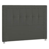 Cabeceira Queen Catania P04 160 cm Suede Cinza Escuro TCA 958 - Amarena Móveis