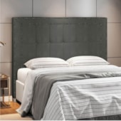 Cabeceira Queen Catania P04 160 cm Suede Cinza Escuro TCA 958 - Amarena Móveis
