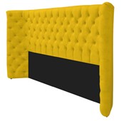 Cabeceira Queen Everest P02 160 cm para cama Box Corano Amarelo - Amarena Móveis