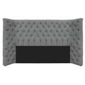 Cabeceira Queen Everest P02 160 cm para cama Box Corano Cinza - Amarena Móveis