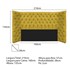 Cabeceira Queen Everest P02 160 cm para cama Box Suede Amarelo - Amarena Móveis