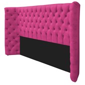 Cabeceira Queen Everest P02 160 cm para cama Box Suede Pink - Amarena Móveis